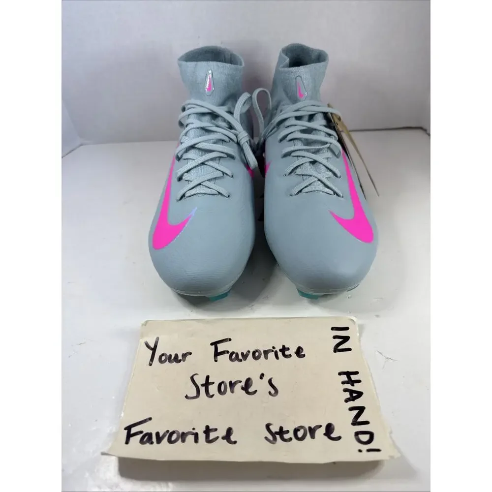 Nike Zoom Mercurial Superfly 10 Pro FG Soccer Prism HF9433-301 Men's Size 10.5